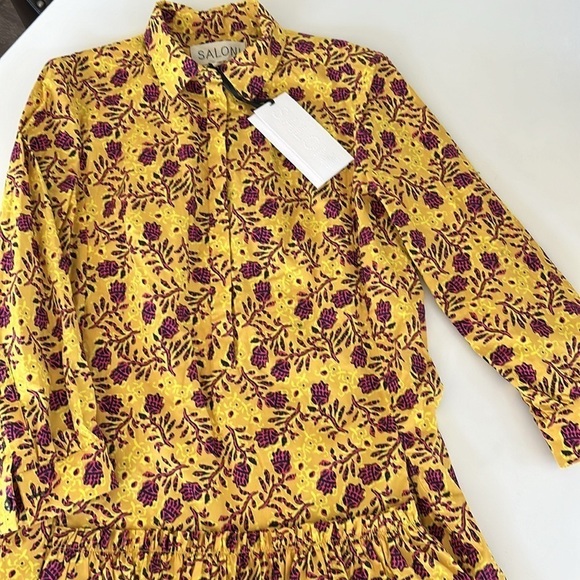 SALONI Tilly Shirt Dress COTTON POPLIN DRESS
SUN CLOVER Womens size 4 NWT - Picture 3 of 11